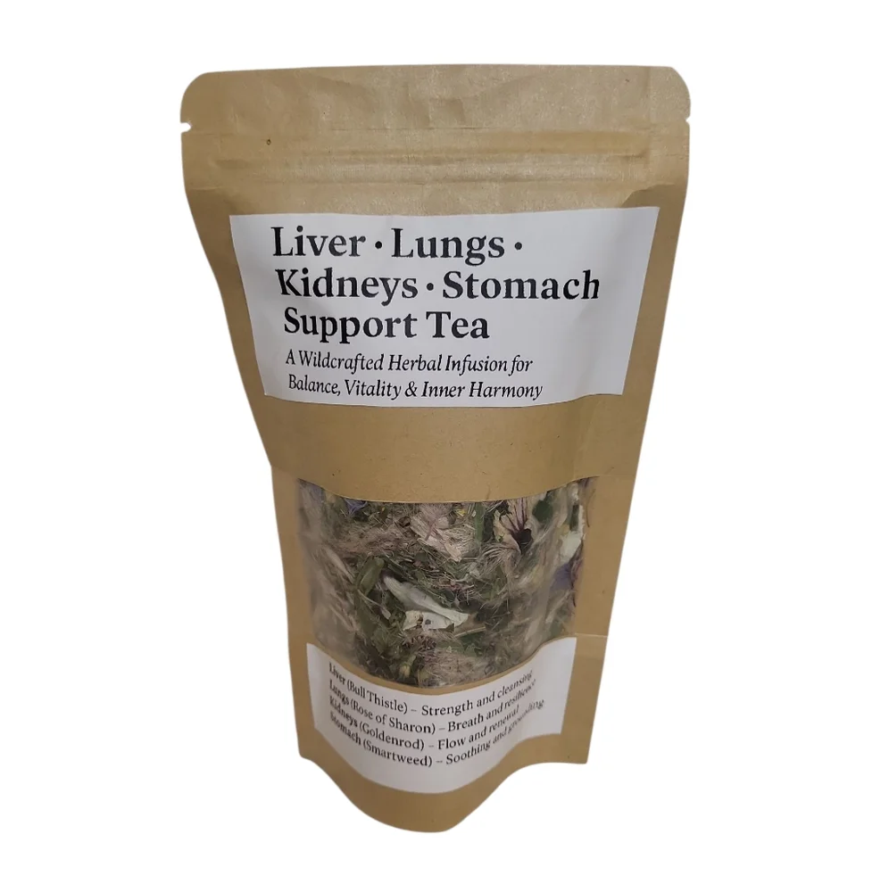 Liver Lungs Kidneys Stomach Support Tea  Wildcrafted Herbal Infusion